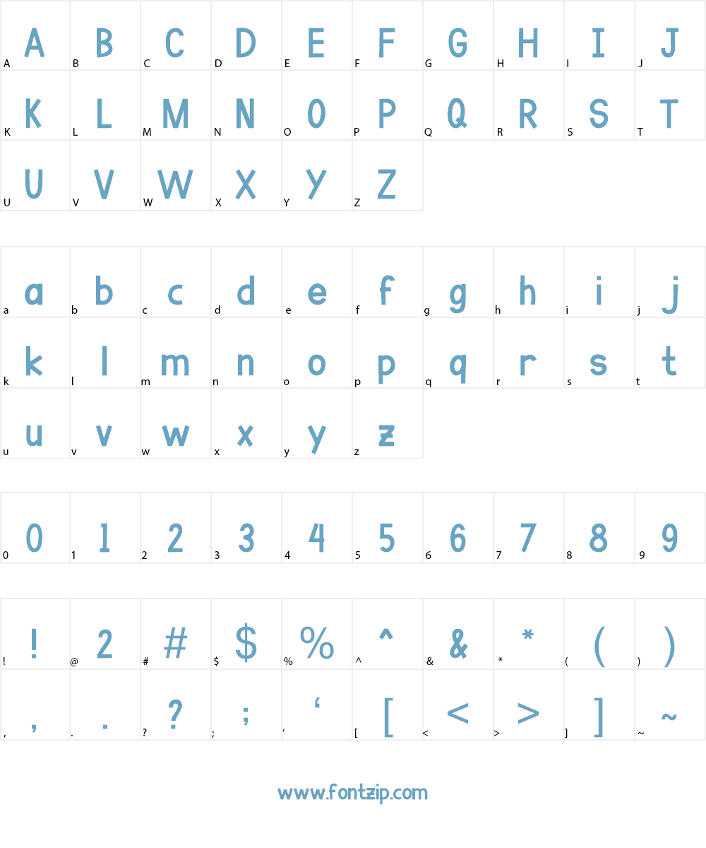Go Banana Font Character